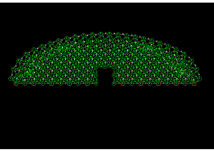 巴南锡林浩特91跨，1000米长干煤棚网架设计